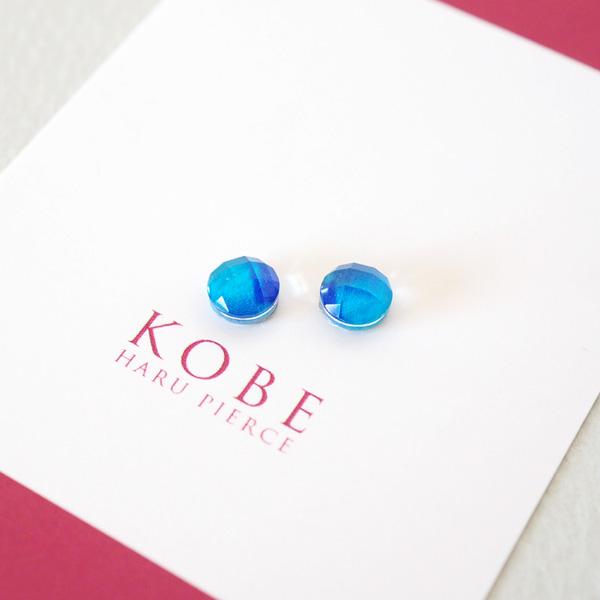イヤリング 青 天然石 痛くない シンプル 50代 ノンホール 貼るピアス |  | 02