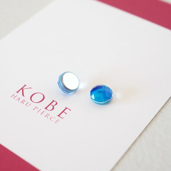 イヤリング 青 天然石 痛くない シンプル 50代 ノンホール 貼るピアス |  | 03
