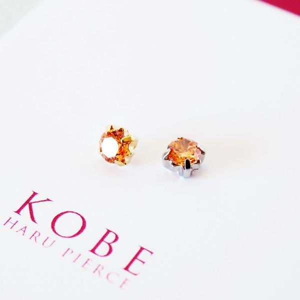 イヤリング シンプル 痛くない ジルコニア 50代 40代 貼るピアス | 