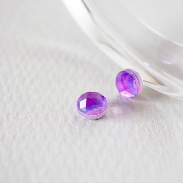 イヤリング 天然石 痛くない シンプル 上品 一粒 50代 貼るピアス |  | 01