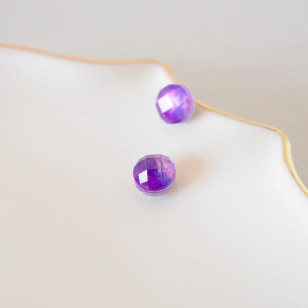 イヤリング 天然石 痛くない シンプル 上品 一粒 50代 貼るピアス |  | 03