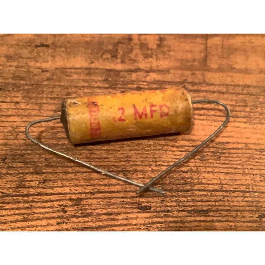 伝説のコンデンサー グレイタイガー .02uf 400V Grey Tiger ビンテージ Cornell Grey Tiger .2 400v Wax コンデンサ 新品 (電子