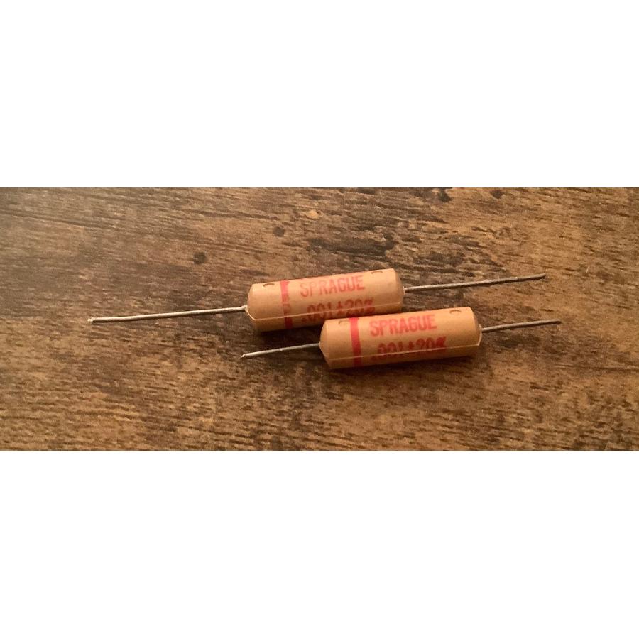 ビンテージ Sprague Black Beauty .001 100v コンデンサ 2個セット