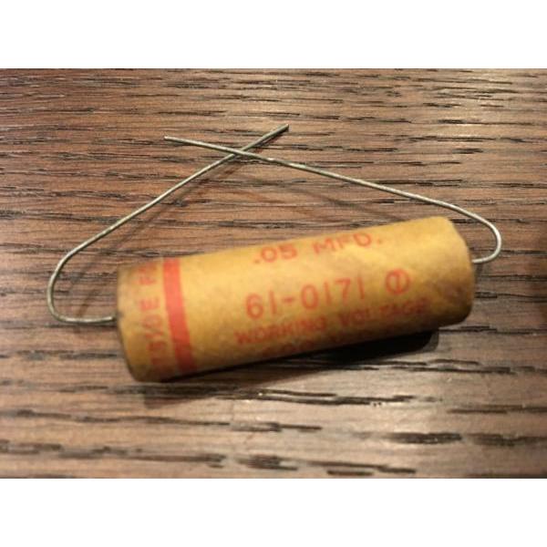 ビンテージ Cornell Tiger PB .05 600v Wax コンデンサ 新品 お勧め (シングル)(在庫3)