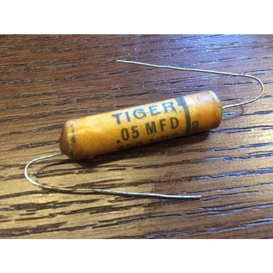 ビンテージ Cornell Tiger .05 400v Wax コンデンサ 新品 貴重 お勧め (シングル)(在庫3)