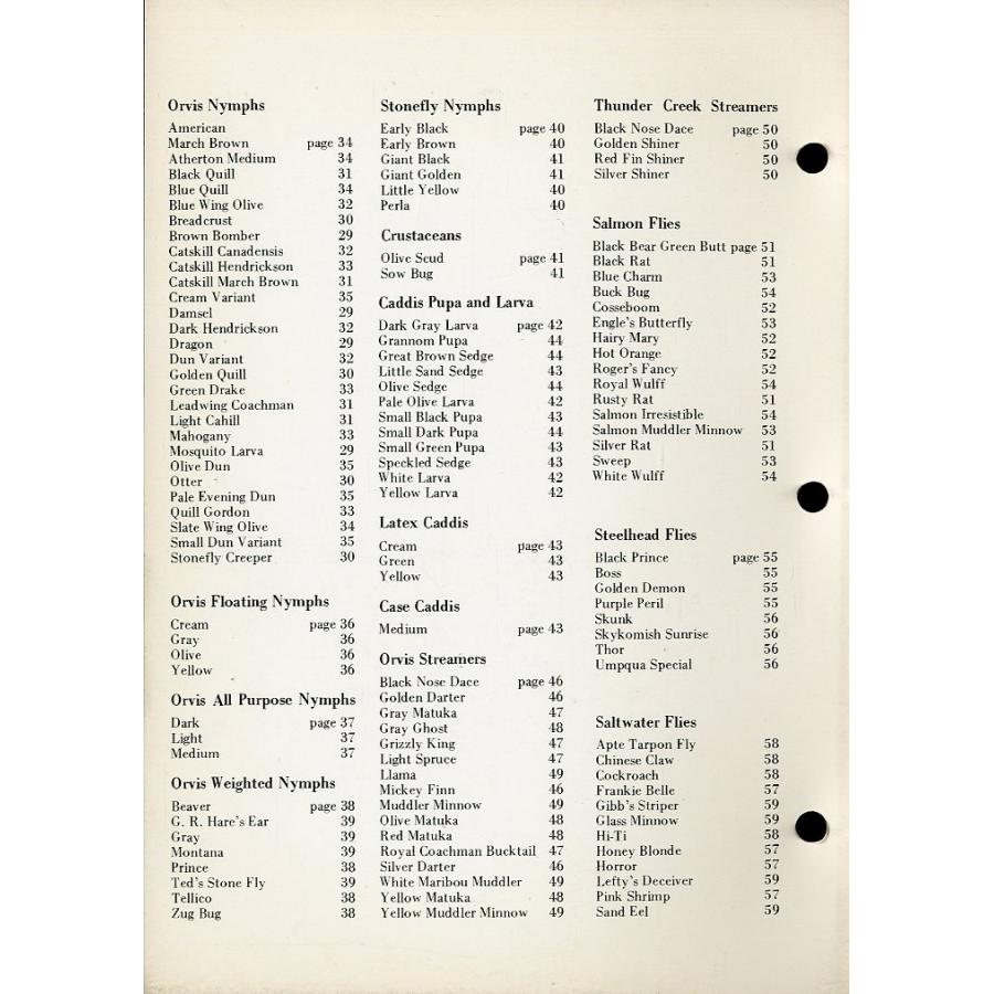 Index of Orvis Fly Pattern Vol.1 ＜送料込＞ : さかなの本屋さん ヤフー店 - 通販 - Yahoo!ショッピング