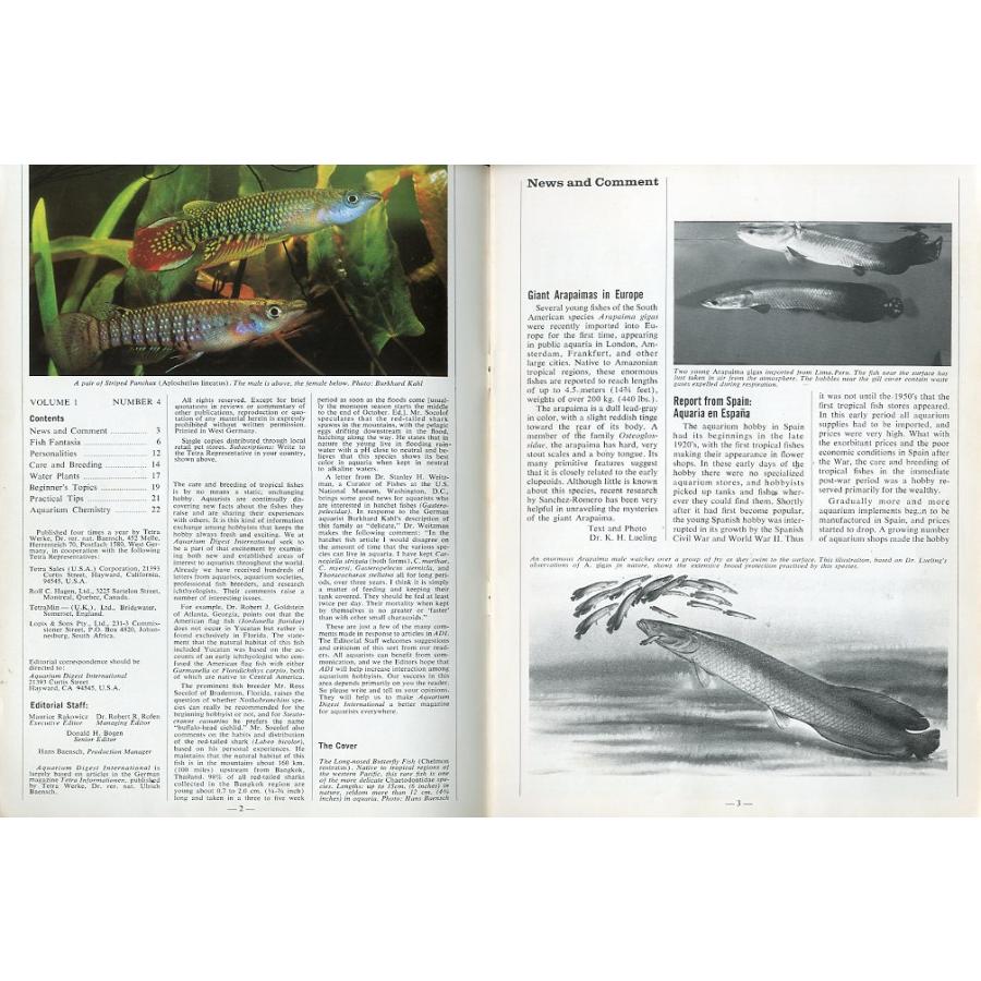 【Tetra】Aquarium Digest International  1972/73年冬・No.4 |  | 01