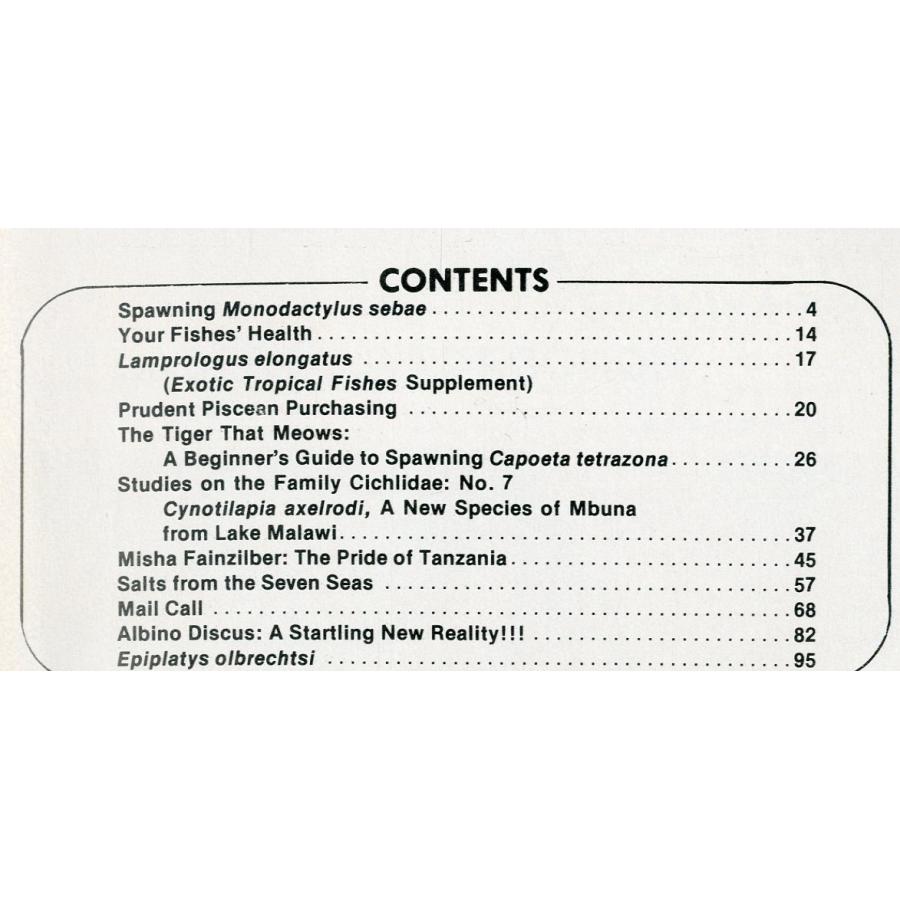 Tropical  Fish  Hobbyist (トロピカルフィッシュホビイスト）1976年10月号　−状態表記をご確認くださいー |  | 01