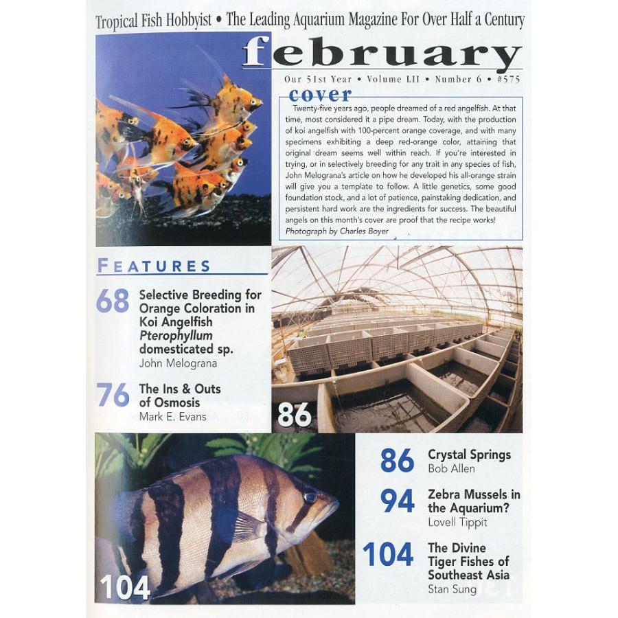 Tropical  Fish  Hobbyist (トロピカルフィッシュホビイスト）2004年2月号 |  | 01