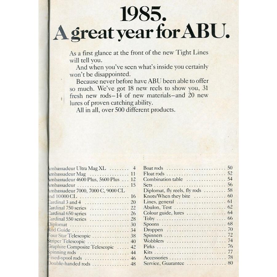 ［英語］ Tight  Lines. ABU 1985 |  | 01