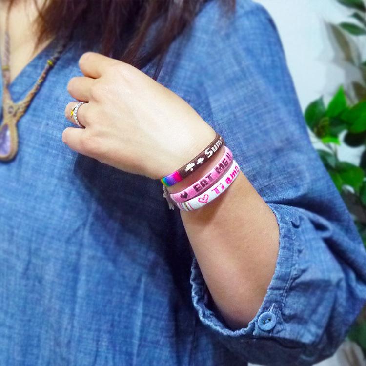 好きな文字入れ ブレスレット デザイン170種類以上 つけっぱなし 金属