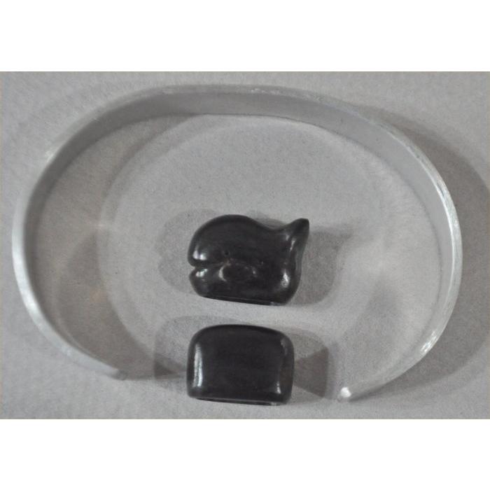 アルミバングルの青黒檀のミニクジラキャップ１０ｍｍ幅 |  | 02