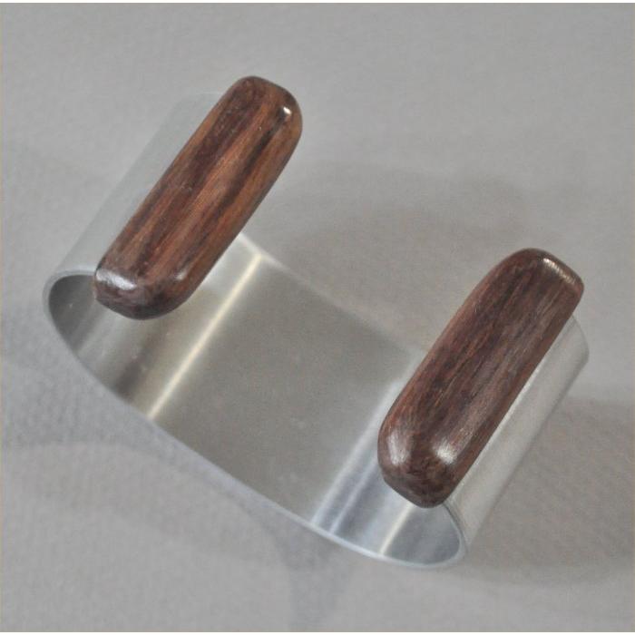 ナンタケットバスケット用の本紫檀（ローズウッド）のアルミバングル３１ｍｍ幅 | 