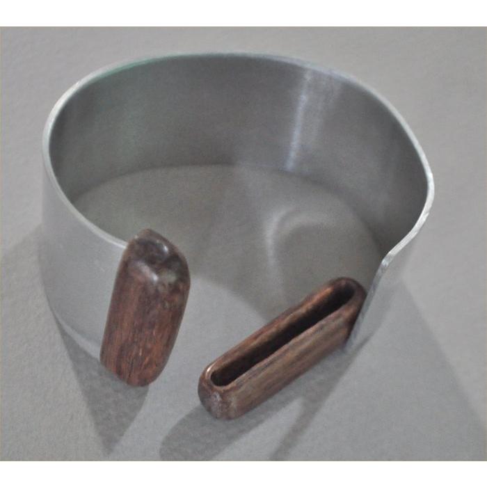 ナンタケットバスケット用の本紫檀（ローズウッド）のアルミバングル３１ｍｍ幅 |  | 01