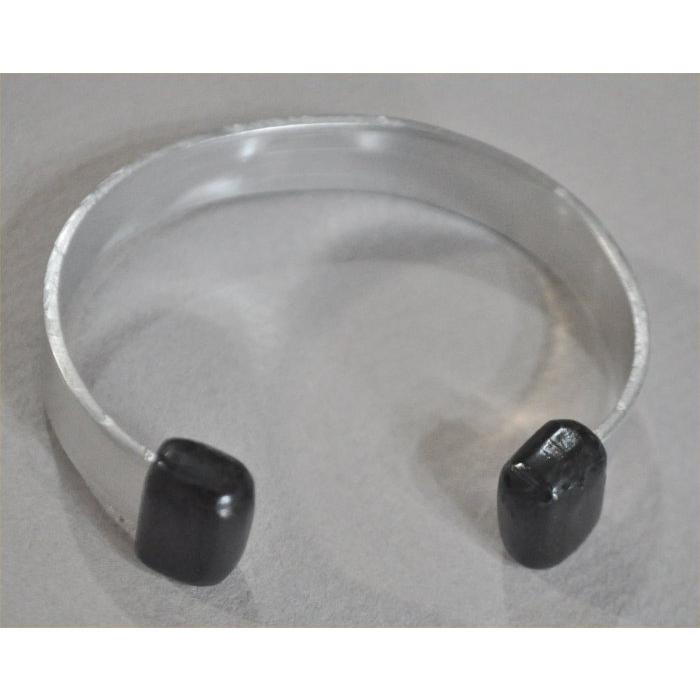 ナンタケットバスケット用の青黒檀のアルミバングル１０ｍｍ幅 |  | 01