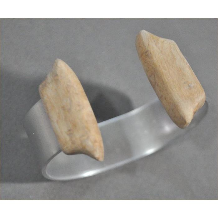 バーズアイメイプルキャップのアルミバングル１７ｍｍ幅 | 