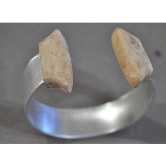 バーズアイメイプルキャップのアルミバングル１７ｍｍ幅 |  | 02