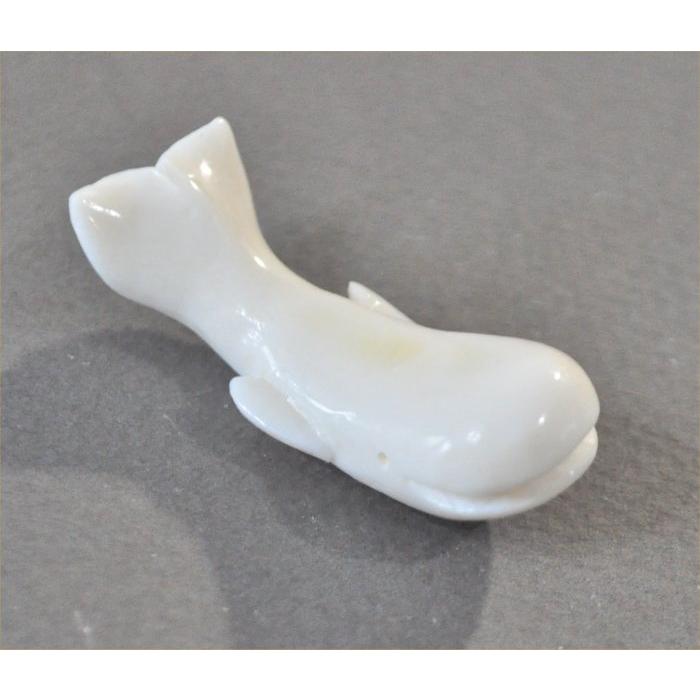 鯨 マンモス 置物 鯨歯風 牙材 マンモス 大玉置物骨董古美術 天然素材