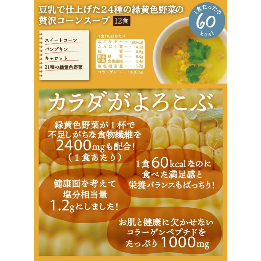 3種類から選べるダイエットスープ12食 コーンスープ クラムチャウダー