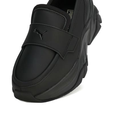 【PUMA】 プーマ 厚底ローファー 23.5センチ 新品・未使用】PUMA ブラック ローファー 厚底 23.5 センチ
