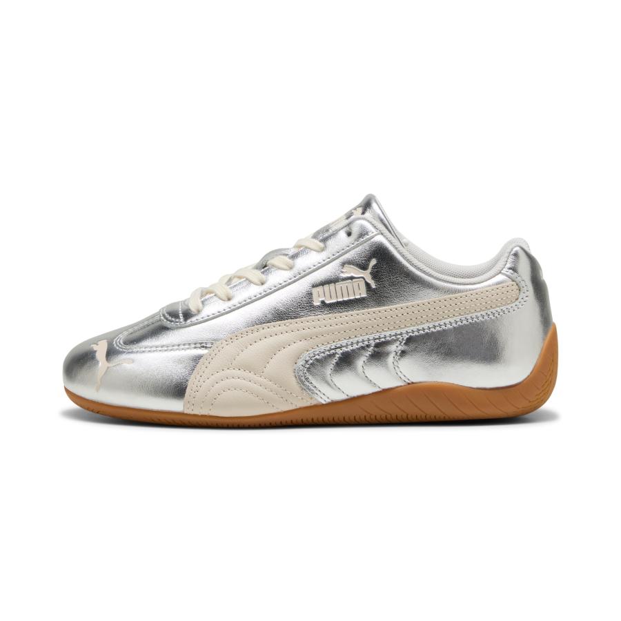 【公式】 プーマ PUMA ウィメンズ スピードキャット シルバー スニーカー レディース ファッション 薄底 ロープロファイル 定番の画像