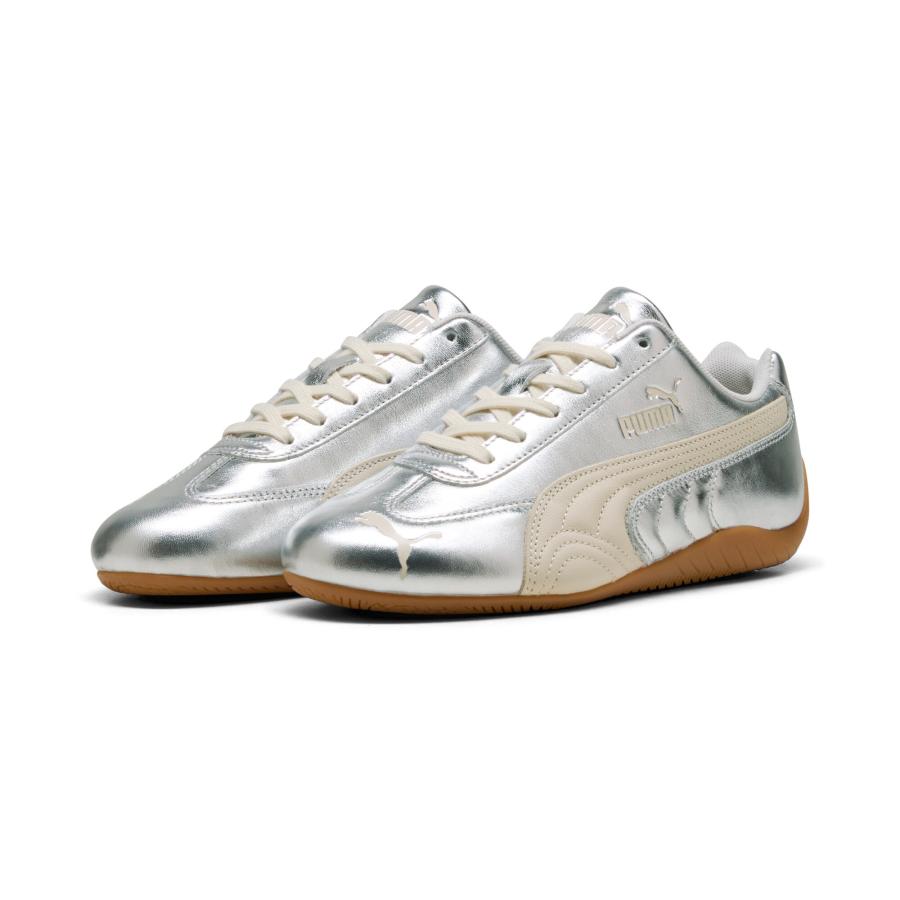 【公式】 プーマ PUMA ウィメンズ スピードキャット シルバー スニーカー レディース ファッション 薄底 ロープロファイル 定番の画像