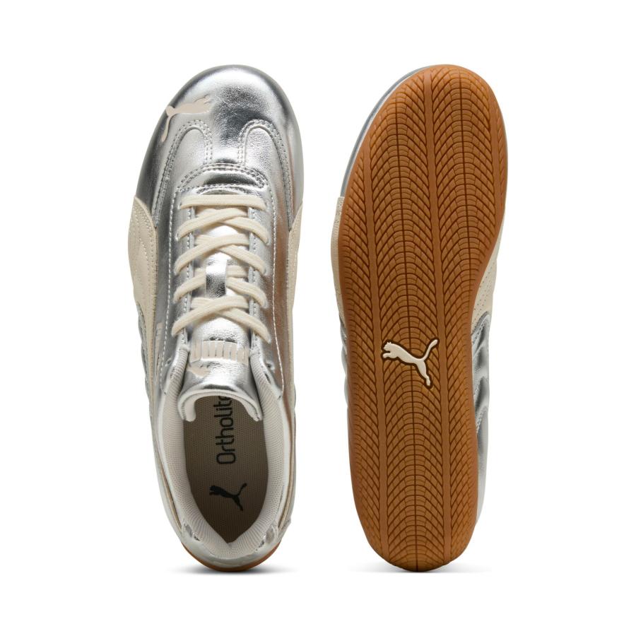 【公式】 プーマ PUMA ウィメンズ スピードキャット シルバー スニーカー レディース ファッション 薄底 ロープロファイル 定番の画像