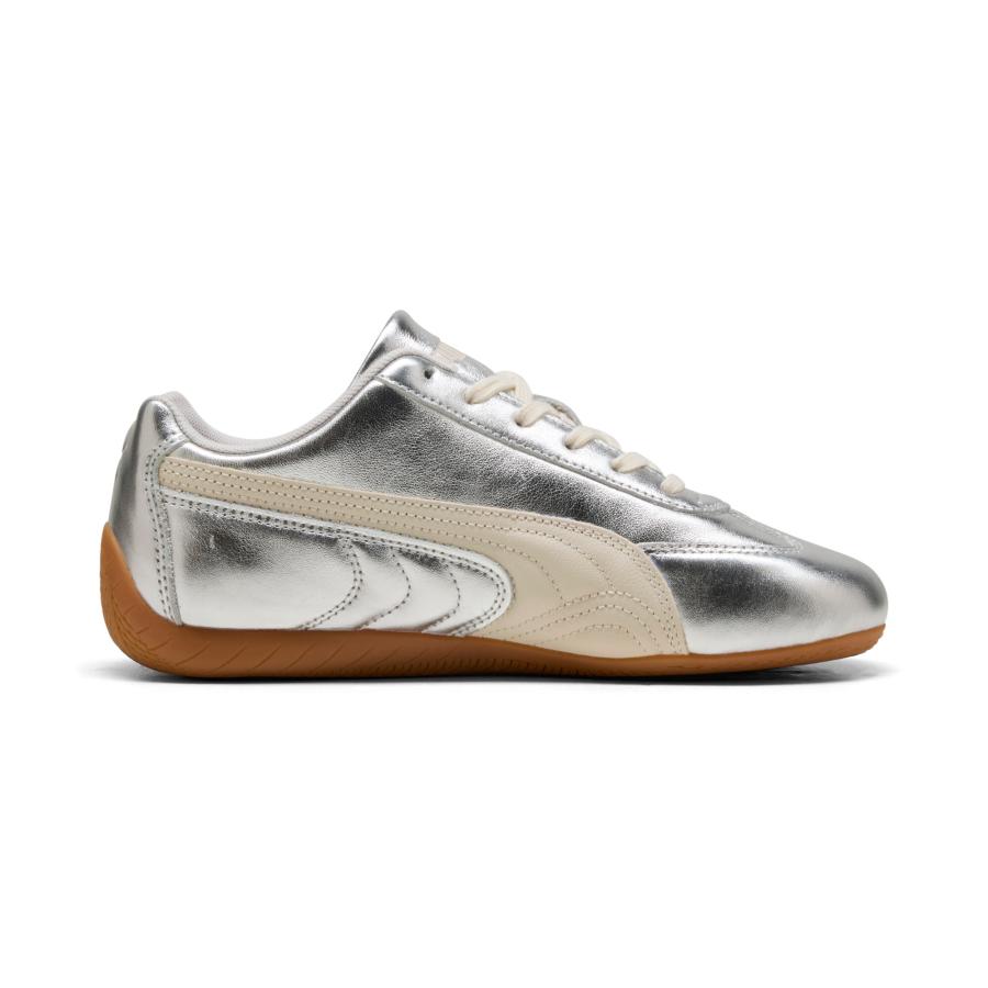 【公式】 プーマ PUMA ウィメンズ スピードキャット シルバー スニーカー レディース ファッション 薄底 ロープロファイル 定番の画像