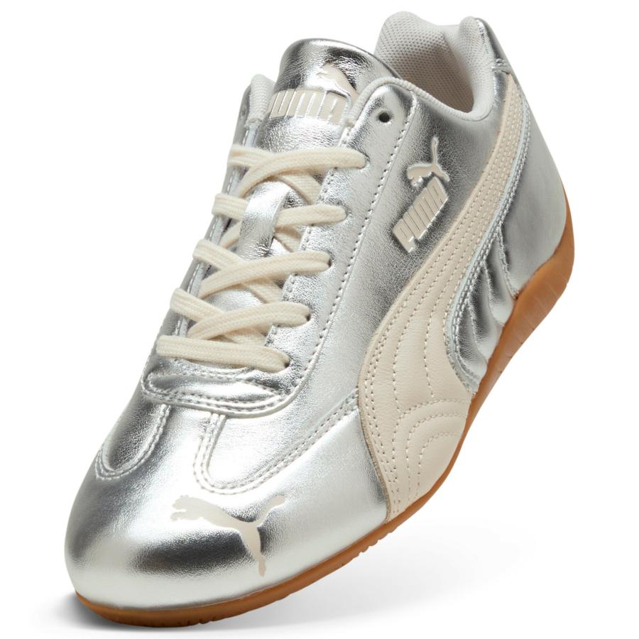 【公式】 プーマ PUMA ウィメンズ スピードキャット シルバー スニーカー レディース ファッション 薄底 ロープロファイル 定番の画像