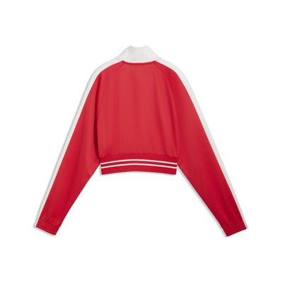 『28日10倍』ウィメンズ T7 ピケ リラックスド クロップド トラックジャケット