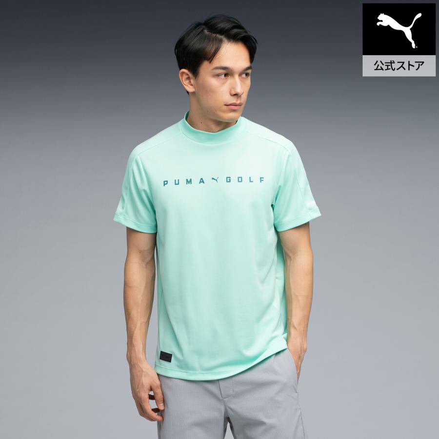 PUMA（プーマ） 【公式】 メンズ ゴルフ PB ロゴ モックネック 半袖
