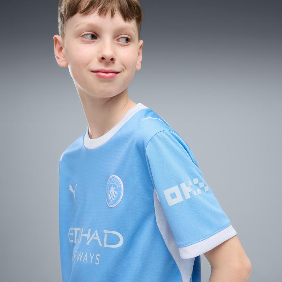 『14日‐15日22倍』【公式】 プーマ PUMA キッズ 2026-27 マンチェスターシティ FC ホーム レプリカ ユニフォーム 128-16の画像