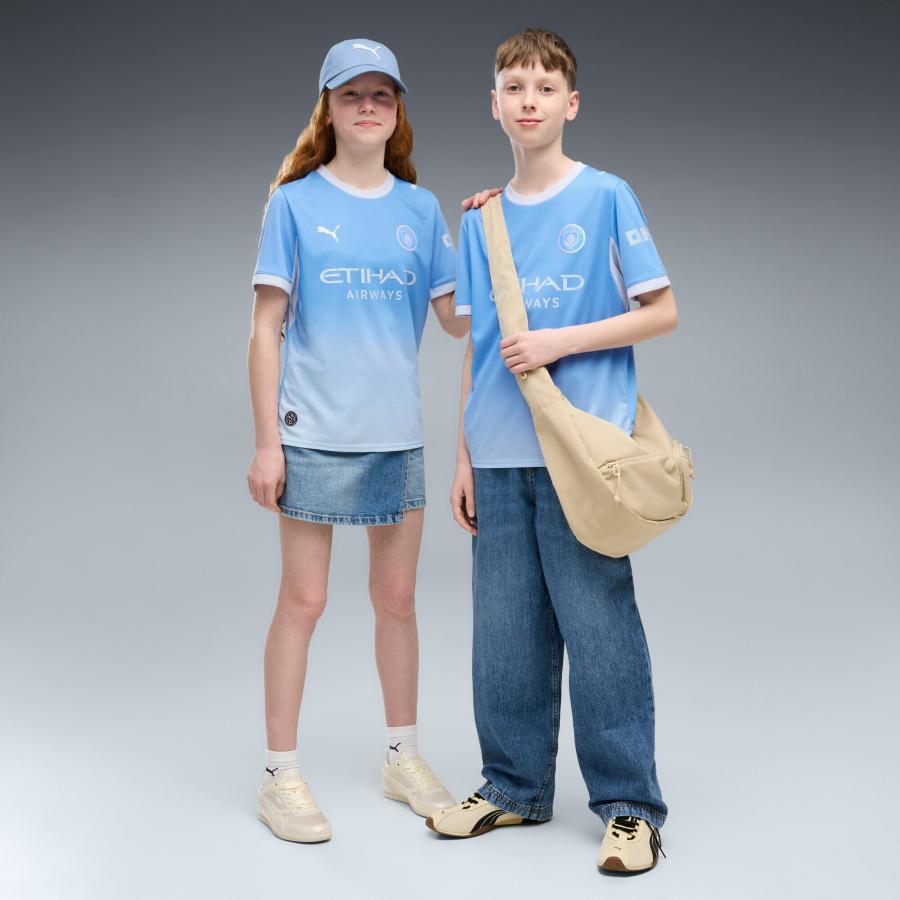 『14日‐15日22倍』【公式】 プーマ PUMA キッズ 2026-27 マンチェスターシティ FC ホーム レプリカ ユニフォーム 128-16の画像