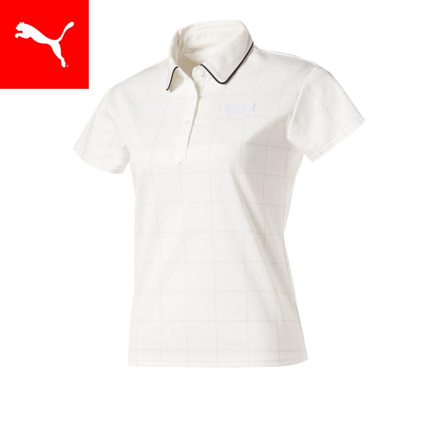 プーマ ウィメンズ レディース ゴルフ ポロシャツ プーマ Puma ゴルフ Egw シャツ ウィメンズ ウィンドペン 半袖 ポロシャツ プーマ