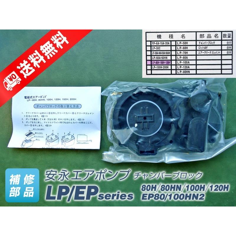 チャンバーブロック EP-80HN2T・100H2T/ LP-80H〜120H（安永エアポンプ） :parts-ep80er:ポンプ・ブロワ ヤフー店  - 通販 - Yahoo!ショッピング