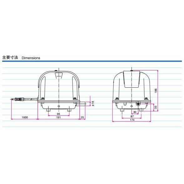 AP-30（１２方分岐装置付き） エアーポンプ ＡＰ−３０ 安永エアポンプ  １年保証付　送料無料｜pump｜03