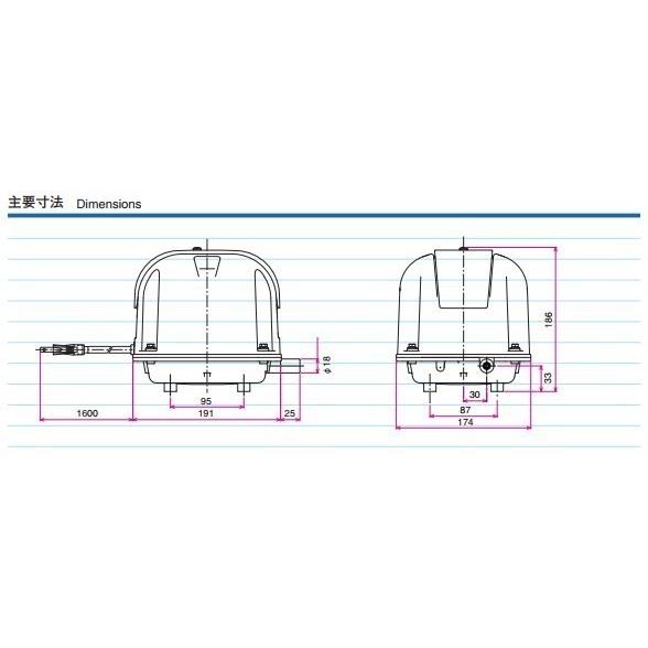 AP-30P エアーポンプ AP−30P 安永エアポンプ （18方分岐装置付き
