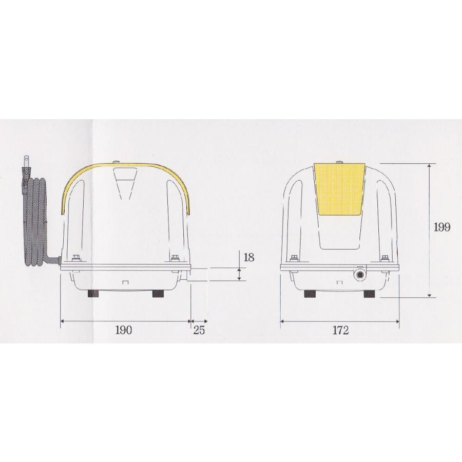 AP-40P（6方分岐装置付き） エアーポンプ AP−40P 安永