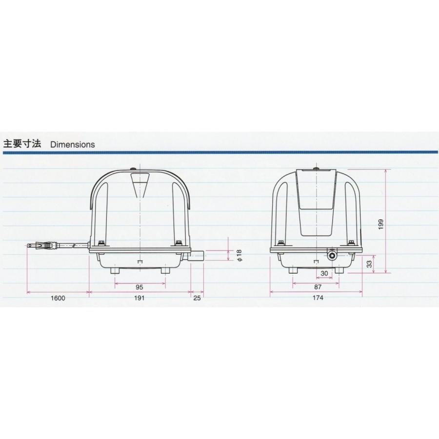 AP-60(後継機種のAP-60Gでの発送になります。)　エアーポンプ　ＡＰ−６０　１年保証付　送料無料　安永エアポンプ