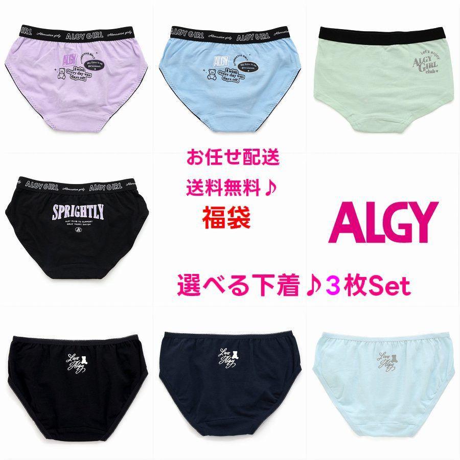 ショーツ３枚セット　ポーチ付き　サイズE L algy ショーツ 下着 福袋 3枚セット 送料無料 1枚あたり526円 お