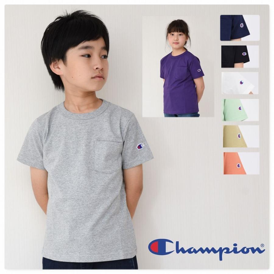 Champion（チャンピオン） 子供服 Tシャツ 半袖 キッズ 胸ポケット