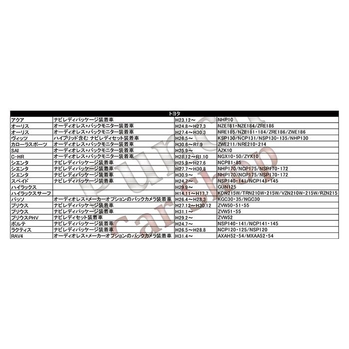 トヨタ純正バックカメラ サイバーナビ リアカメラ バックカメラ 変換