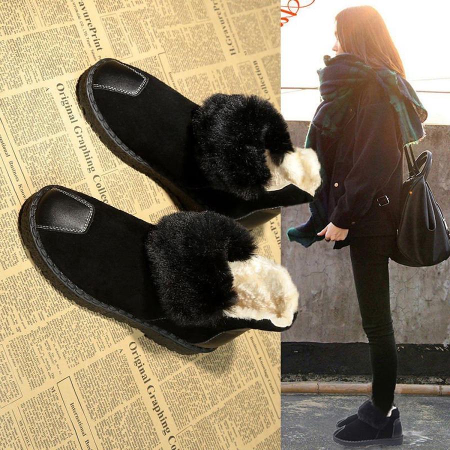 ムートンブーツ レディース 靴 モコモコ シューズ 美脚パンプス 裏起毛