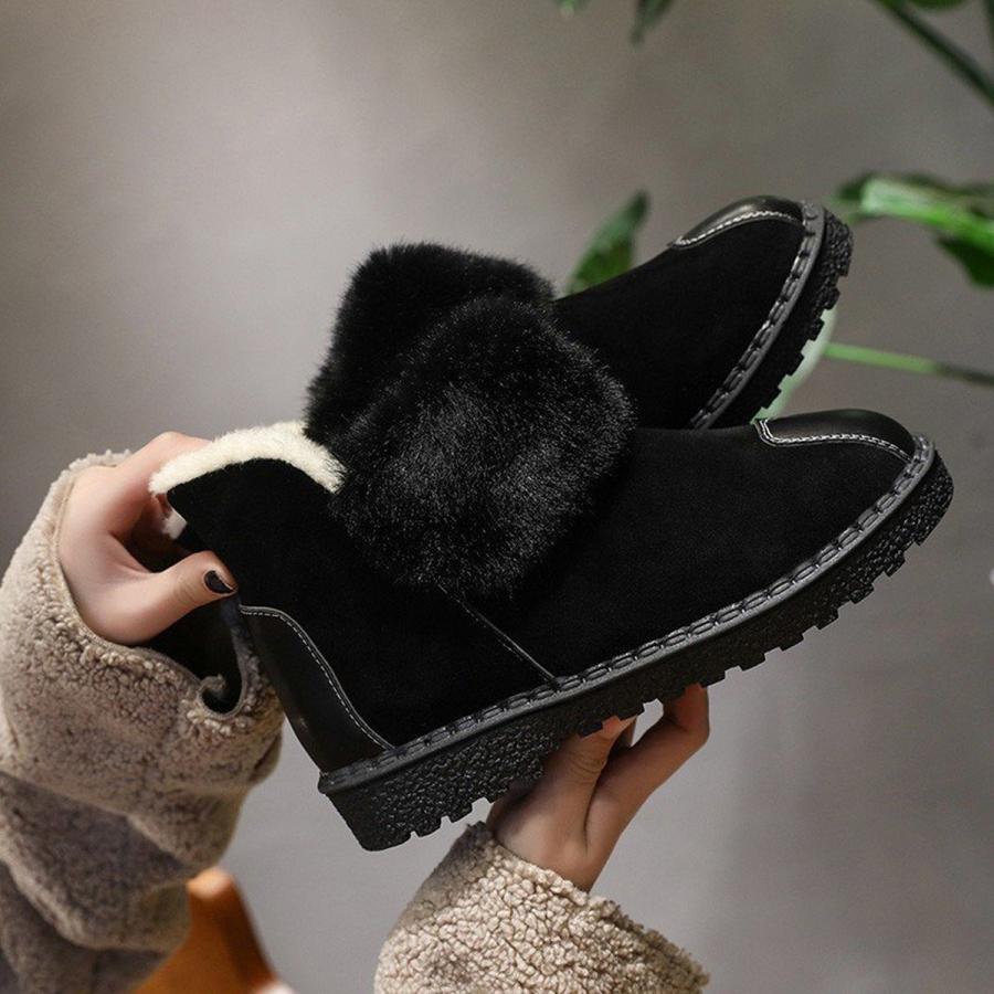 ムートンブーツ レディース 靴 モコモコ シューズ 美脚パンプス 裏起毛