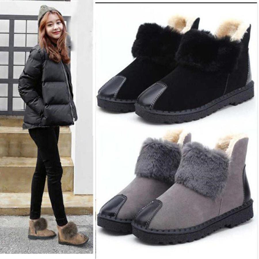 ムートンブーツ レディース 靴 モコモコ シューズ 美脚パンプス 裏起毛