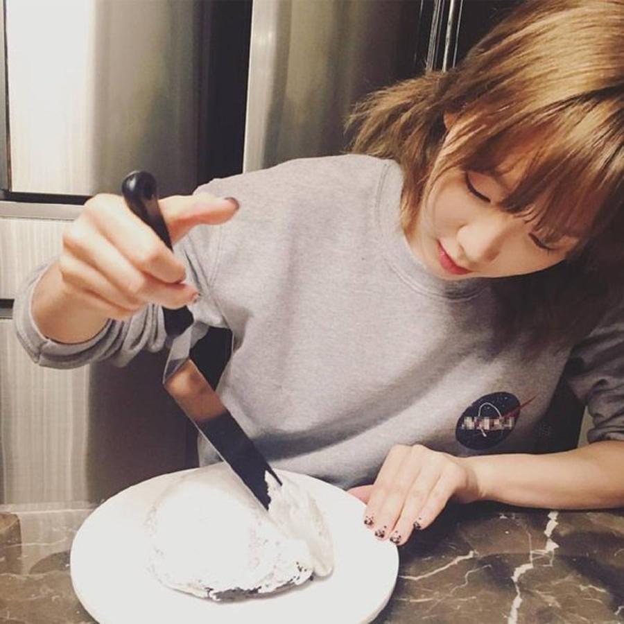 トレーナー あったか 厚手 少女時代 テヨン 着用モデル 全5色