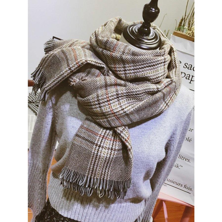 売り切り　最終価格　レディース　マフラー マフラー レディース 格子柄 インスタ映え オシャレア クセサリー