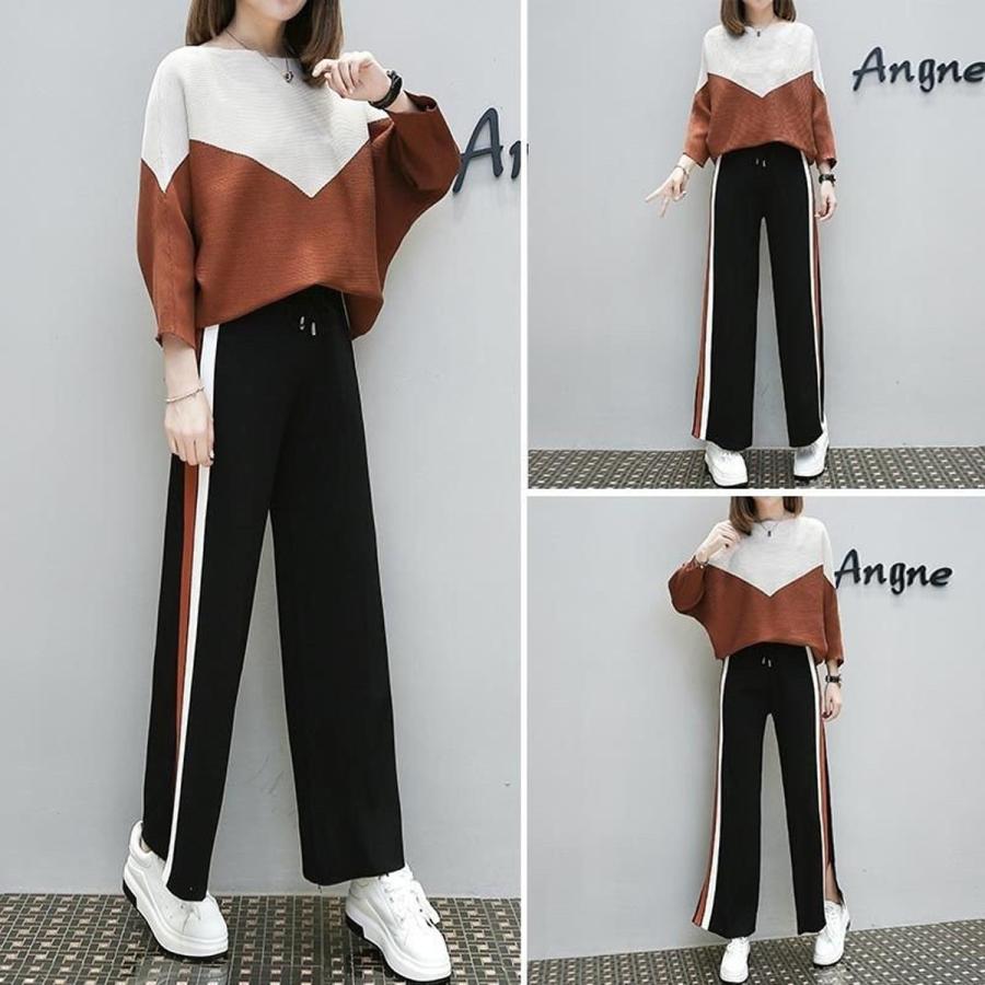 レディース スウェット 上下セット 几何 スポーツウェア ジャージ ティーンズ ランニング ジョギング 運動着 デイリー 春秋 人気 おしゃれ Lf 0094 A Puni Masyu Mon Cheri 通販 Yahoo ショッピング