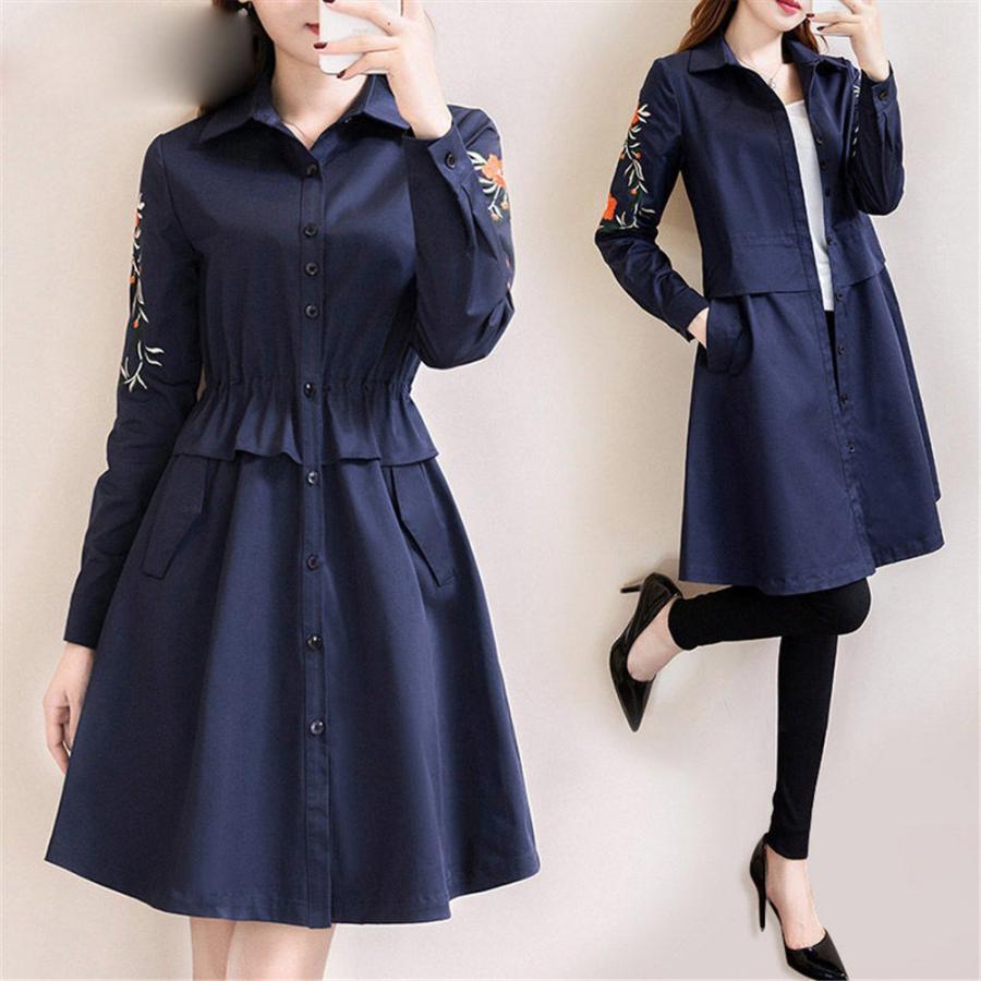 大きいサイズ レディース トレンチコート 刺繍 L 5xl Ll 3l 4l 5l 6l アウター 韓国風 春秋冬 Pat 0060 A Puni Masyu Mon Cheri 通販 Yahoo ショッピング