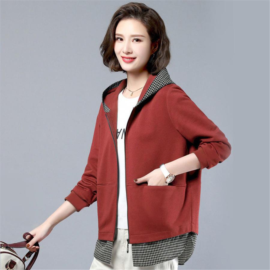 大きいサイズ レディース コート つづり合わせ 格子 M〜4XL LL